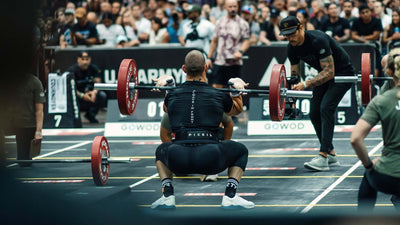 Atleta en una competición de Crossfit