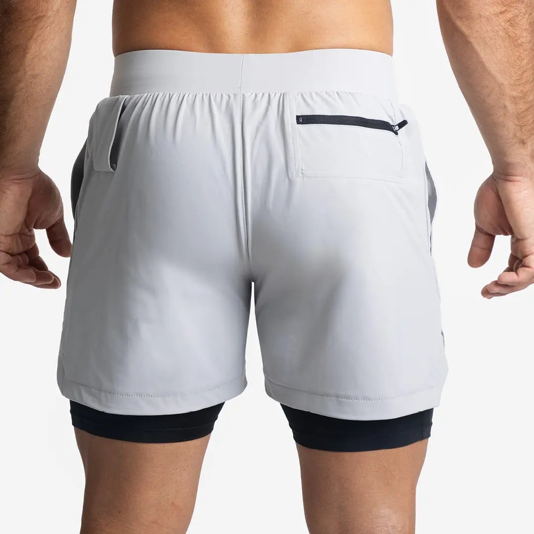 Shorts con Malla Compresión 2 en 1 Hombre Premium