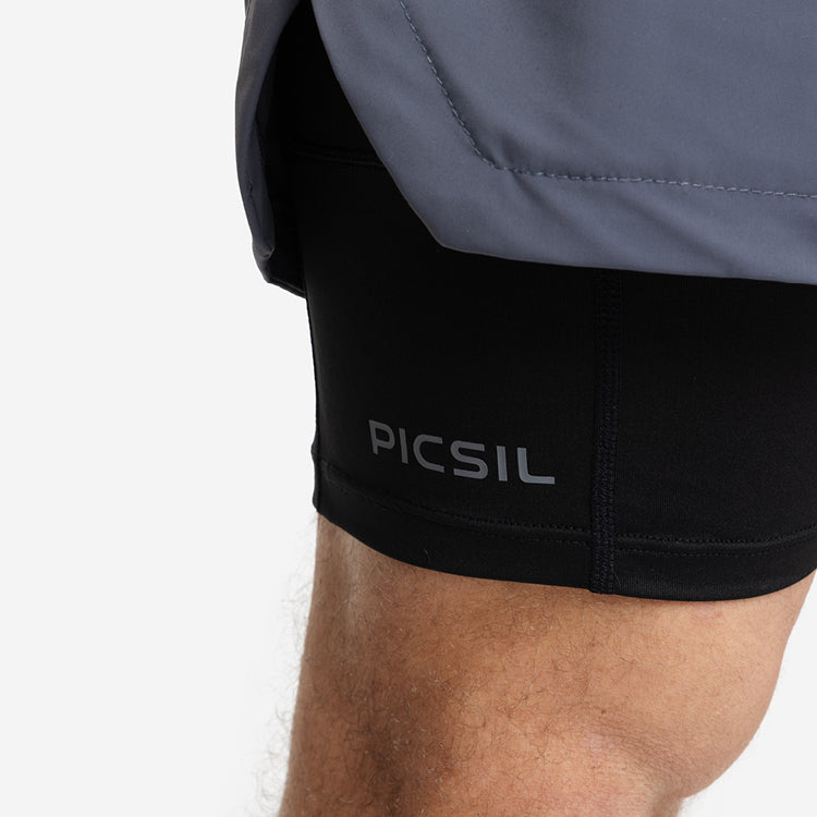 Shorts con Malla Compresión 2 en 1 Hombre Premium