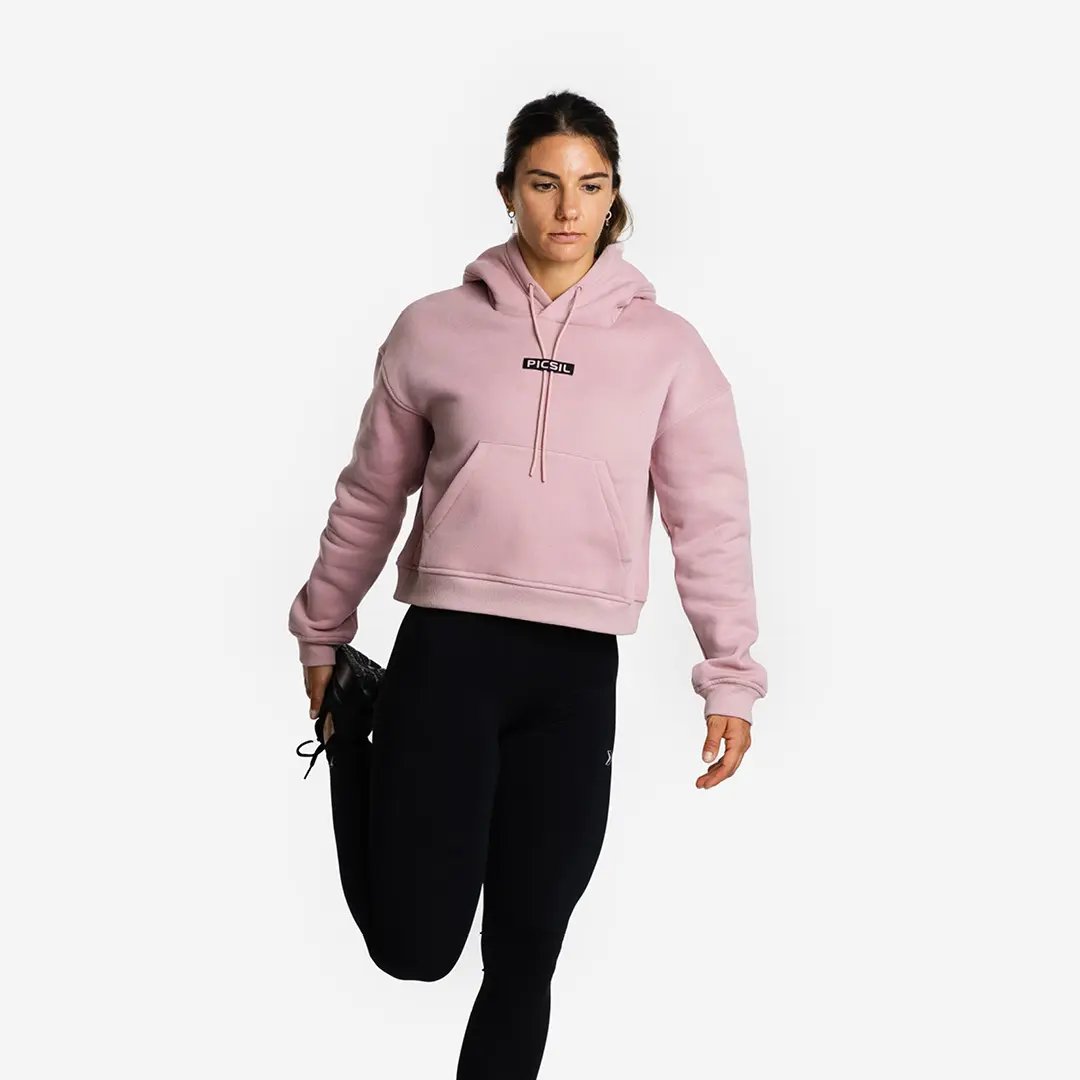 Sudadera Mujer Crop con Capucha