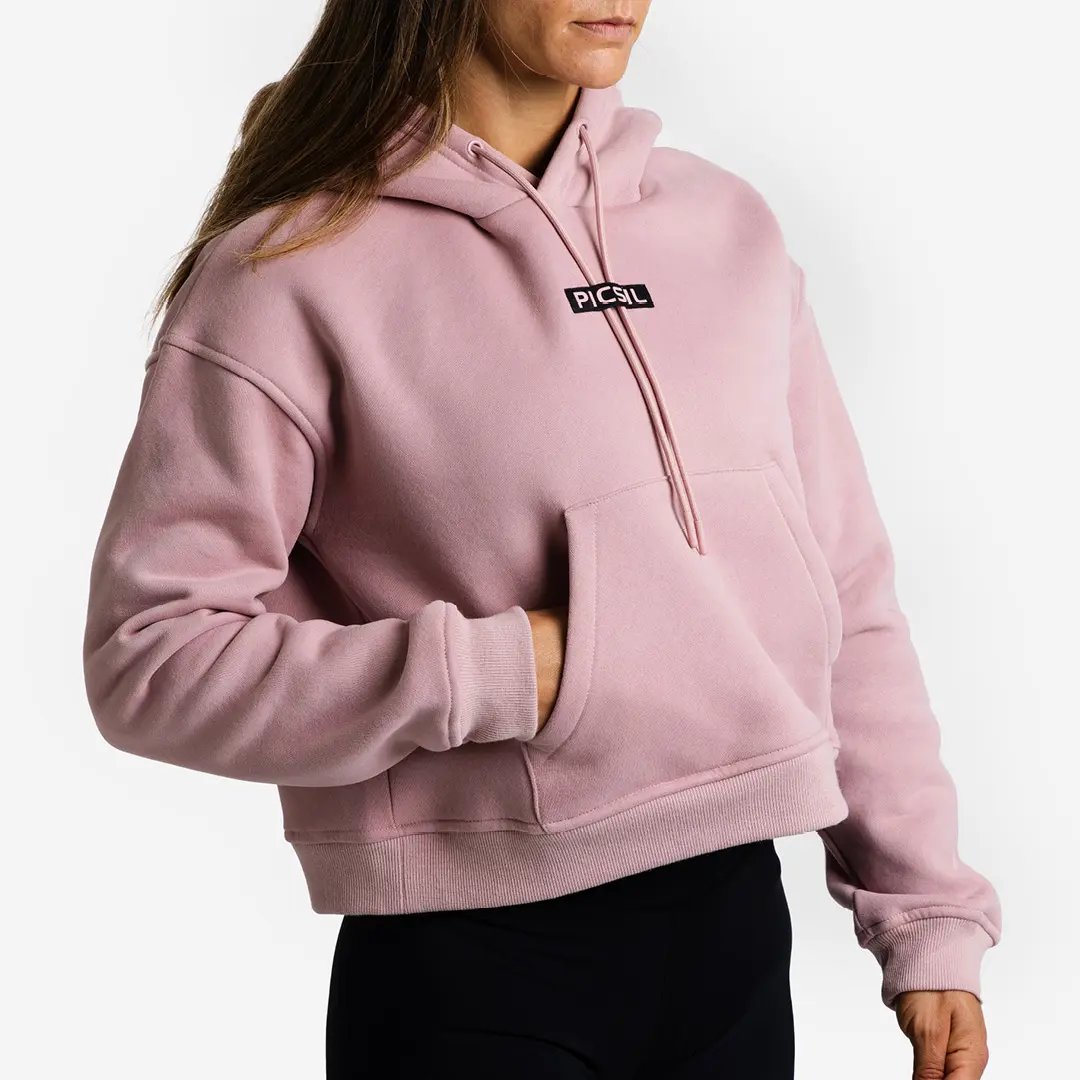 Sudadera Mujer Crop con Capucha