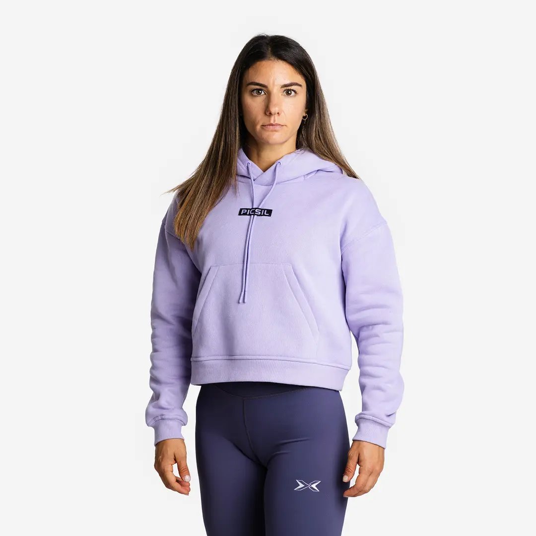 Sudadera Mujer Crop con Capucha