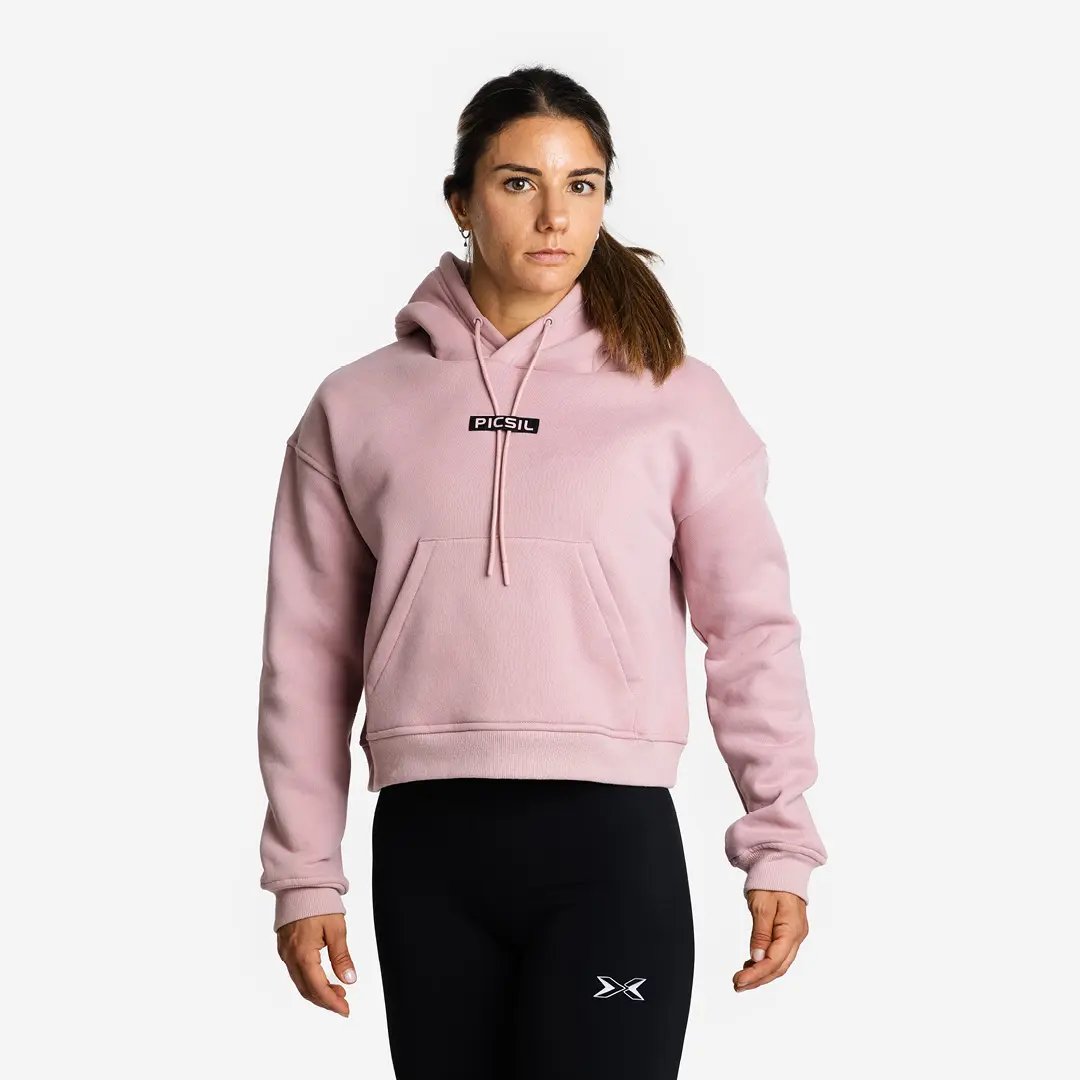 Sudadera Mujer Crop con Capucha