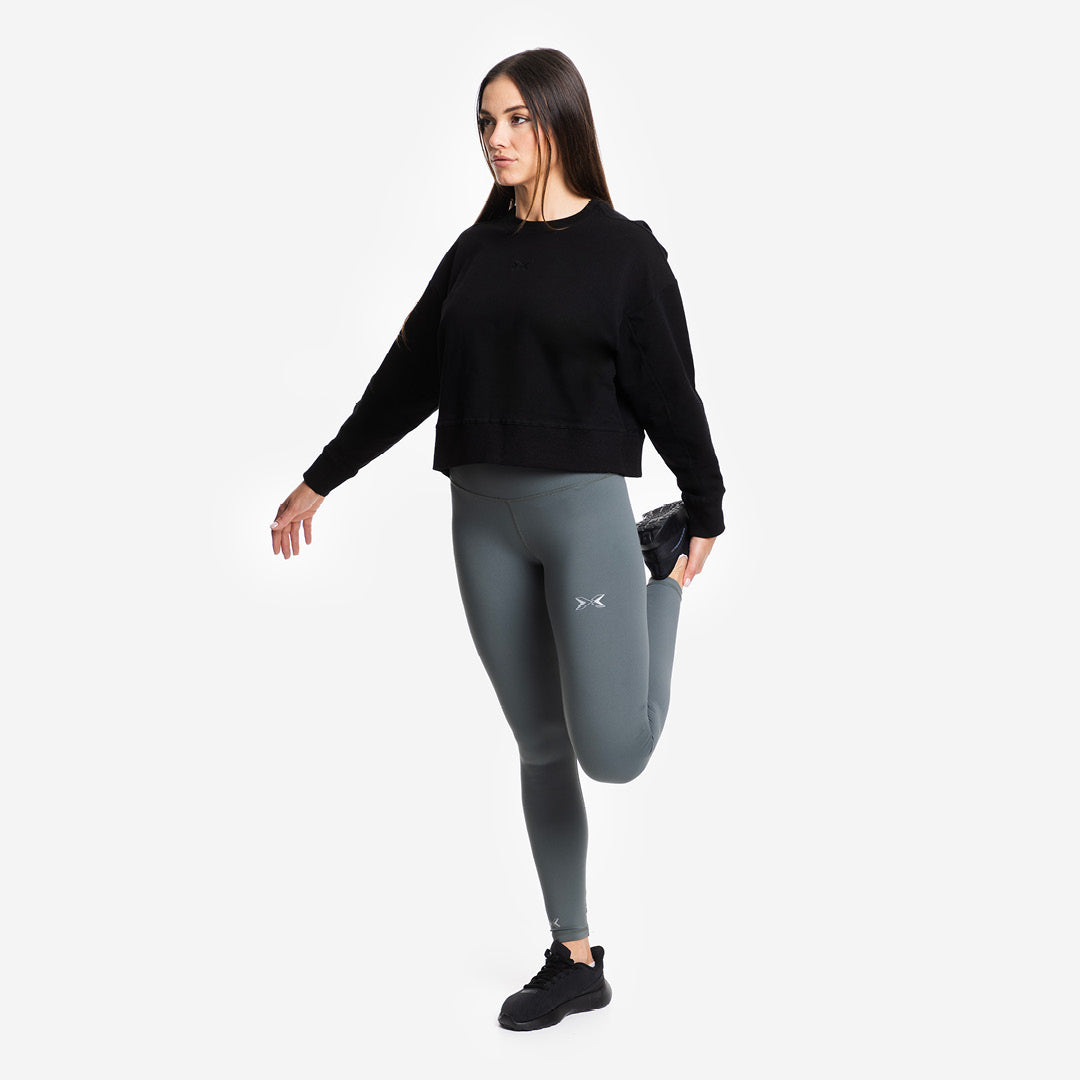 Sudadera Mujer crop Jersey stretch