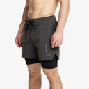 Pack 3 shorts with compression mesh 2 in 1 man Premium