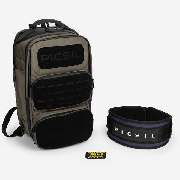 Backpack pack + patches + belt